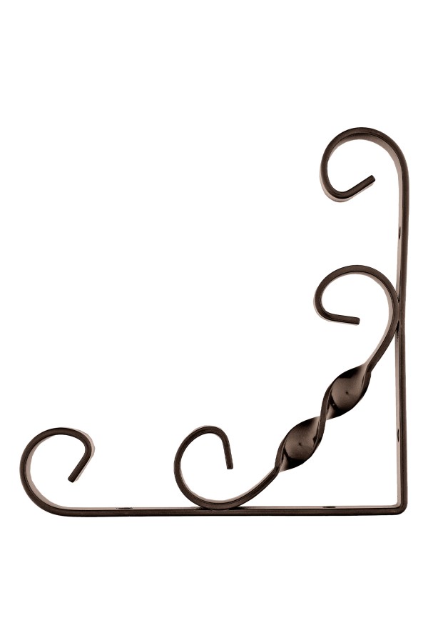 Кронштейн декоративный, 150 х 150 мм, коричневый Сибртех