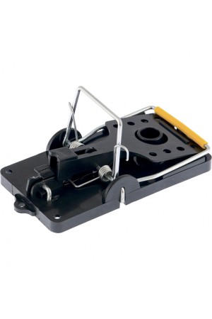 Мышеловка-крысоловка пластиковая открытая, металлический механизм, большая, 140 х 75 мм Сибртех