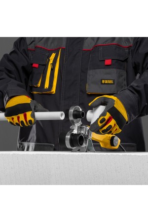 Аппарат для сварки пластиковых труб DWP-750, 750 Вт, 0-300 град, 4 насадки, 20-40 мм Denzel