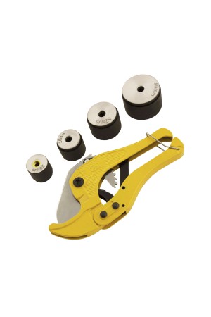 Аппарат для сварки пластиковых труб DWP-750, 750 Вт, 0-300 град, 4 насадки, 20-40 мм Denzel