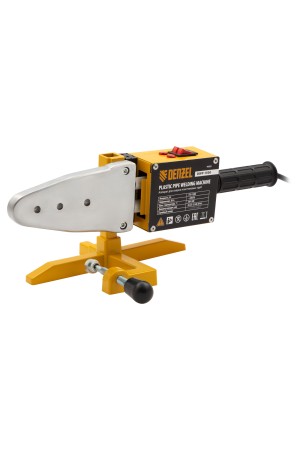 Аппарат для сварки пластиковых труб DWP-1500, 1500 Вт, 260-300 град, комплект насадок, 20-63 мм Denzel