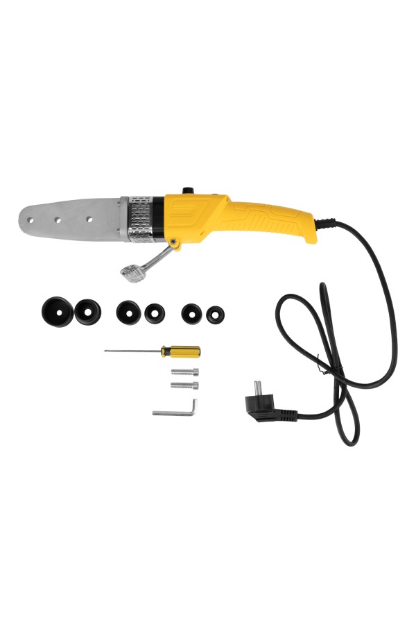 Аппарат для сварки пластиковых труб DWP-800, Х-Pro, 800 Вт, 300 град, комплект насадок, 20-32 мм Denzel