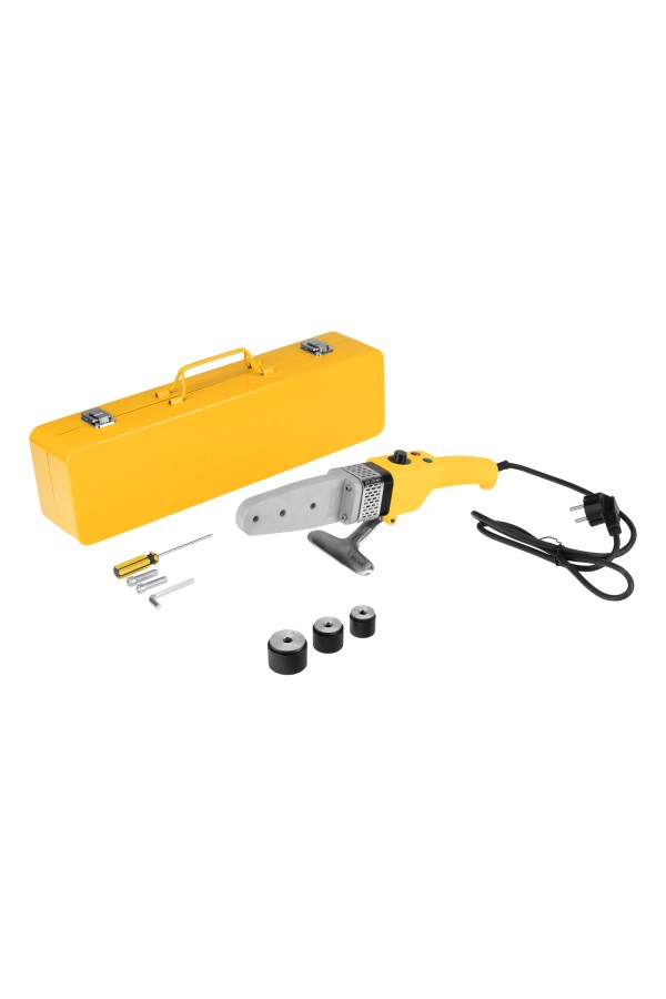 Аппарат для сварки пластиковых труб DWP-800, Х-Pro, 800 Вт, 300 град, комплект насадок, 20-32 мм Denzel