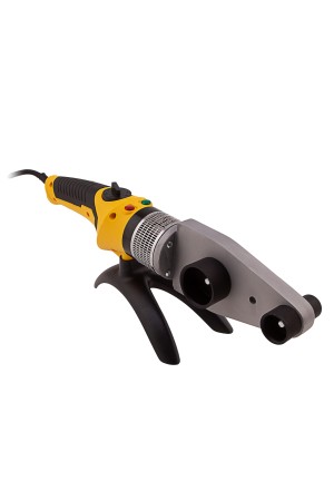 Аппарат для сварки пластиковых труб DWP-2000, Х-Pro, 2000 Вт, 300 град, комплект насадок, 20-63 мм Denzel