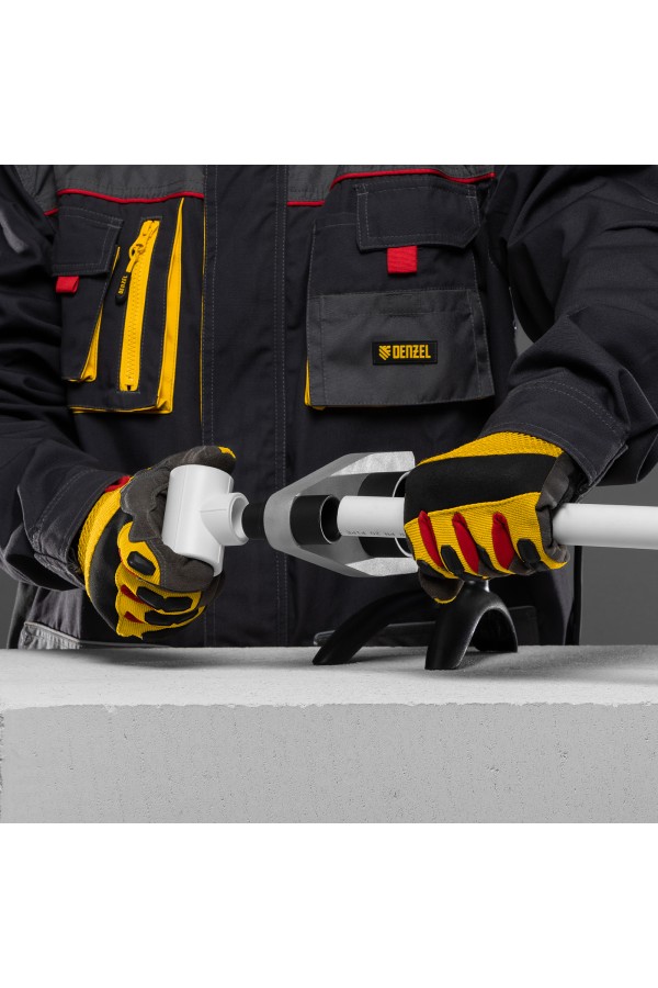 Аппарат для сварки пластиковых труб DWP-2000, Х-Pro, 2000 Вт, 300 град, комплект насадок, 20-63 мм Denzel