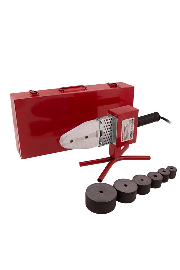 Аппарат для сварки пластиковых труб К W 800, 800 Вт, 300 °C, 20-25-32-40-50-63 мм, металлический кейс Kronwerk