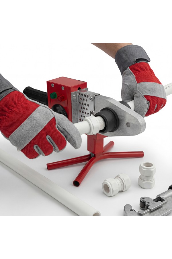 Аппарат для сварки пластиковых труб К W 800, 800 Вт, 300 °C, 20-25-32-40-50-63 мм, металлический кейс Kronwerk