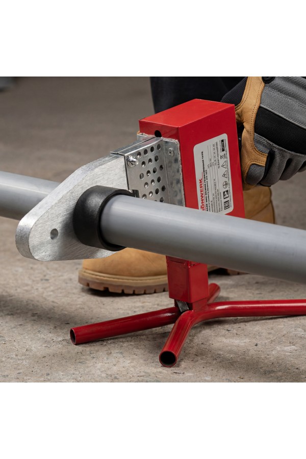 Аппарат для сварки пластиковых труб К W 800, 800 Вт, 300 °C, 20-25-32-40-50-63 мм, металлический кейс Kronwerk