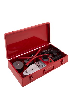 Аппарат для сварки пластиковых труб К W 800, 800 Вт, 300 °C, 20-25-32-40-50-63 мм, металлический кейс Kronwerk