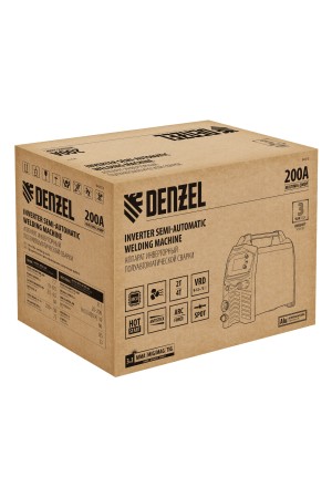 Аппарат инвертор. полуавтомат. сварки MultiMIG-200DP Synergy Double Pulse, 200 А, ПВ 80%// Denzel