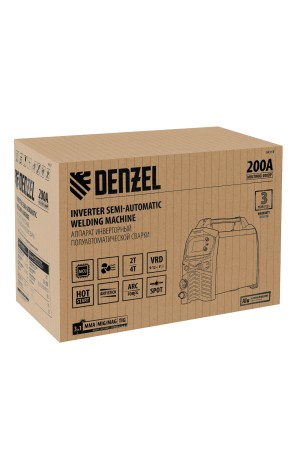 Аппарат инвертор. полуавтомат. сварки MultiMIG-200DP Synergy Double Pulse, 200 А, ПВ 80%// Denzel