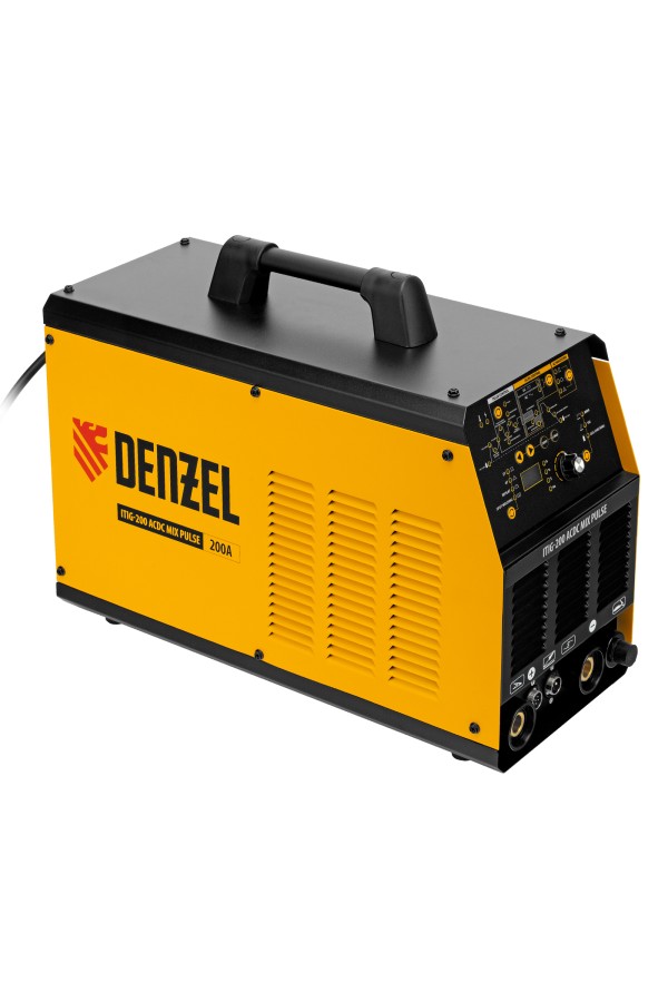 Аппарат инвертор. аргонодуговой сварки ITIG-200 ACDC Mix Pulse, 200 А, ПВ 60% Denzel