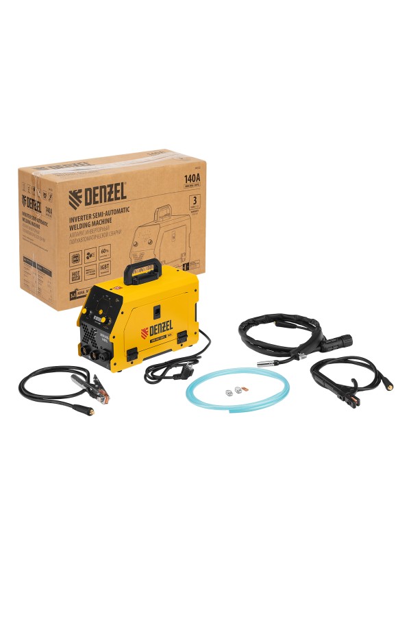 Аппарат инвертор. полуавтомат. сварки Mini MIG-140FG, 140 А, ПВ 60% Denzel