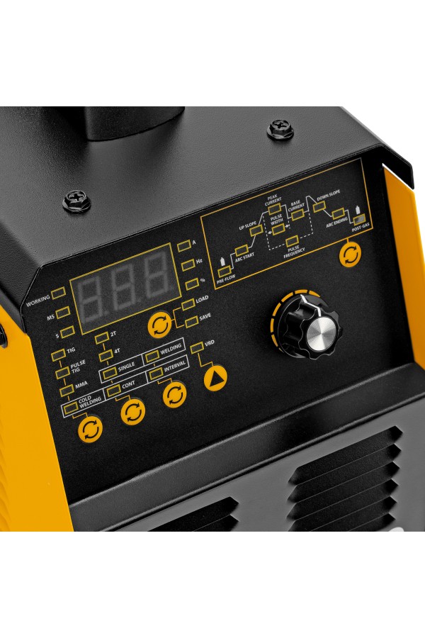 Аппарат инвертор. аргонодуговой сварки ITIG-200 DС Pulse Cold Weld, 200 А, ПВ 60% Denzel