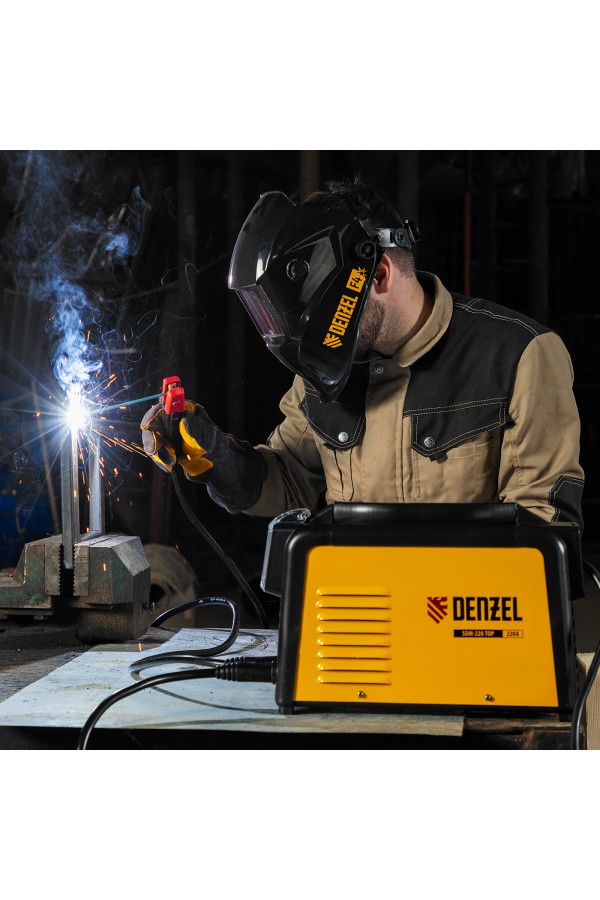 Аппарат инвертор. дуговой сварки SDM-220 Top, 220 А, ПВ 60% кейс Denzel