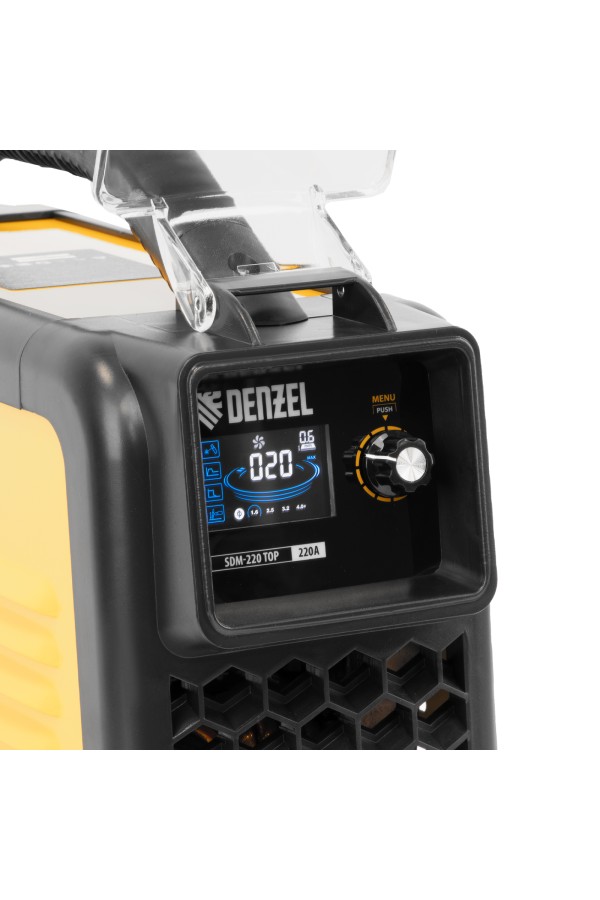 Аппарат инвертор. дуговой сварки SDM-220 Top, 220 А, ПВ 60% кейс Denzel