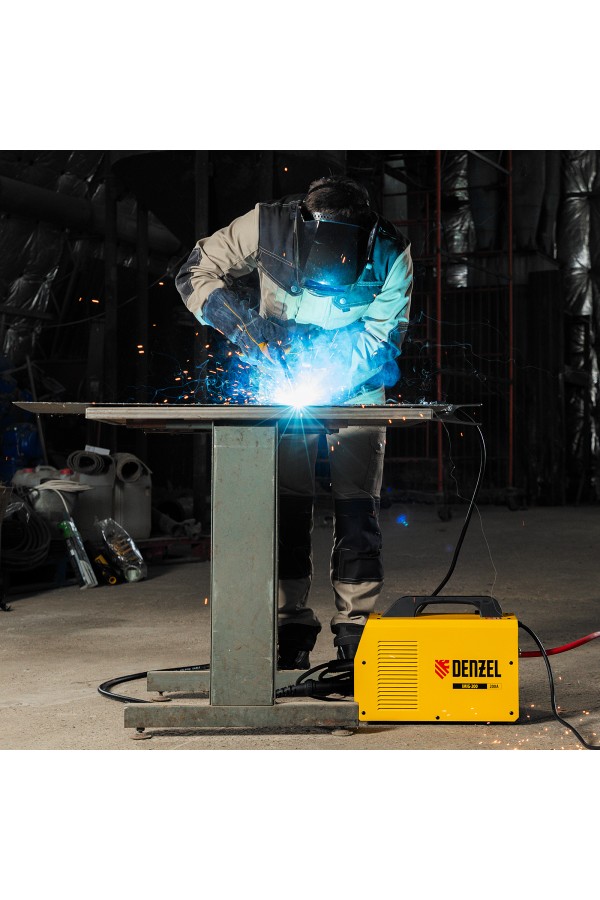 Аппарат инвертор. полуавтомат. cварки IMIG-200, 200 А, ПВ 60%, катушка 5 кг Denzel