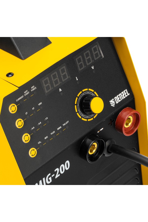 Аппарат инвертор. полуавтомат. cварки IMIG-200, 200 А, ПВ 60%, катушка 5 кг Denzel