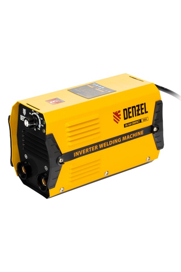 Аппарат инверторный дуговой сварки DS-160 Compact, 160 А, ПВ 70%, диаметр электрода 1.6-3.2 мм Denzel