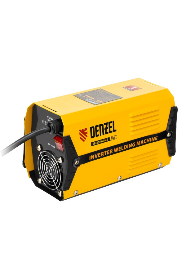 Аппарат инверторный дуговой сварки DS-160 Compact, 160 А, ПВ 70%, диаметр электрода 1.6-3.2 мм Denzel