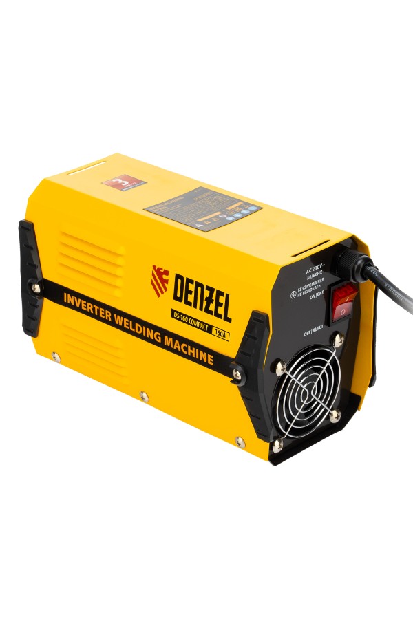 Аппарат инверторный дуговой сварки DS-160 Compact, 160 А, ПВ 70%, диаметр электрода 1.6-3.2 мм Denzel