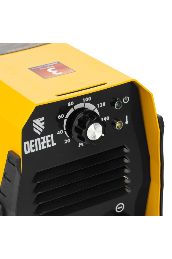Аппарат инверторный дуговой сварки DS-160 Compact, 160 А, ПВ 70%, диаметр электрода 1.6-3.2 мм Denzel