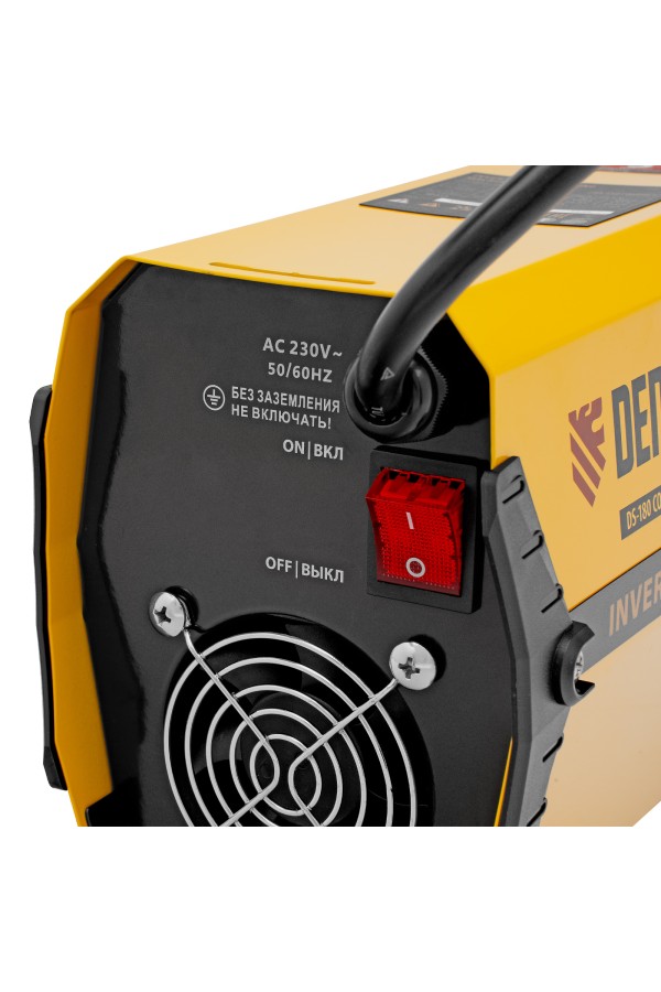 Аппарат инверторный дуговой сварки DS-180 Compact, 180 А, ПВ 70%, диаметр электрода 1.6-4 мм Denzel