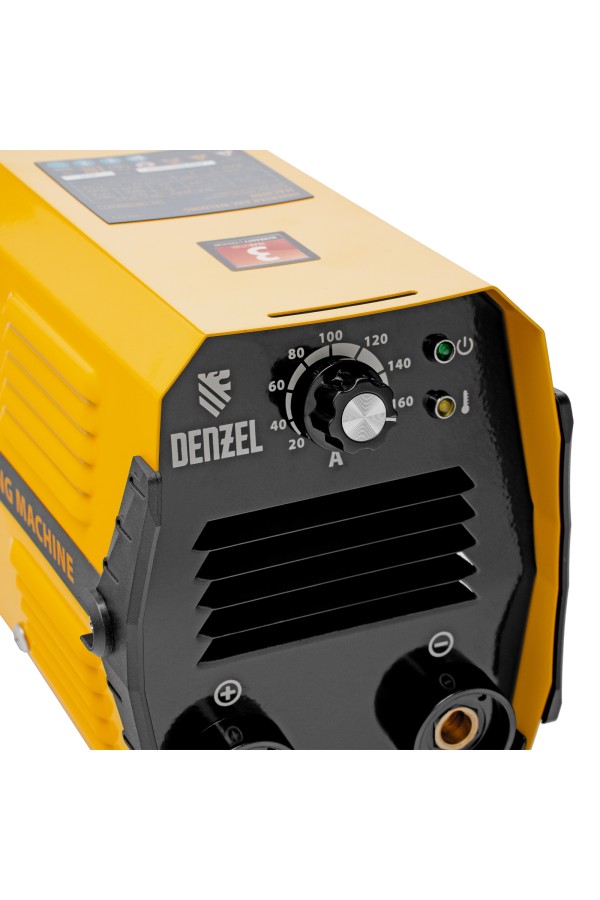 Аппарат инверторный дуговой сварки DS-180 Compact, 180 А, ПВ 70%, диаметр электрода 1.6-4 мм Denzel