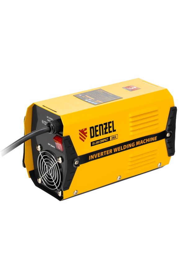 Аппарат инверторный дуговой сварки DS-200 Compact, 200 А, ПВ 70%, диаметр электрода 1.6-5 мм Denzel
