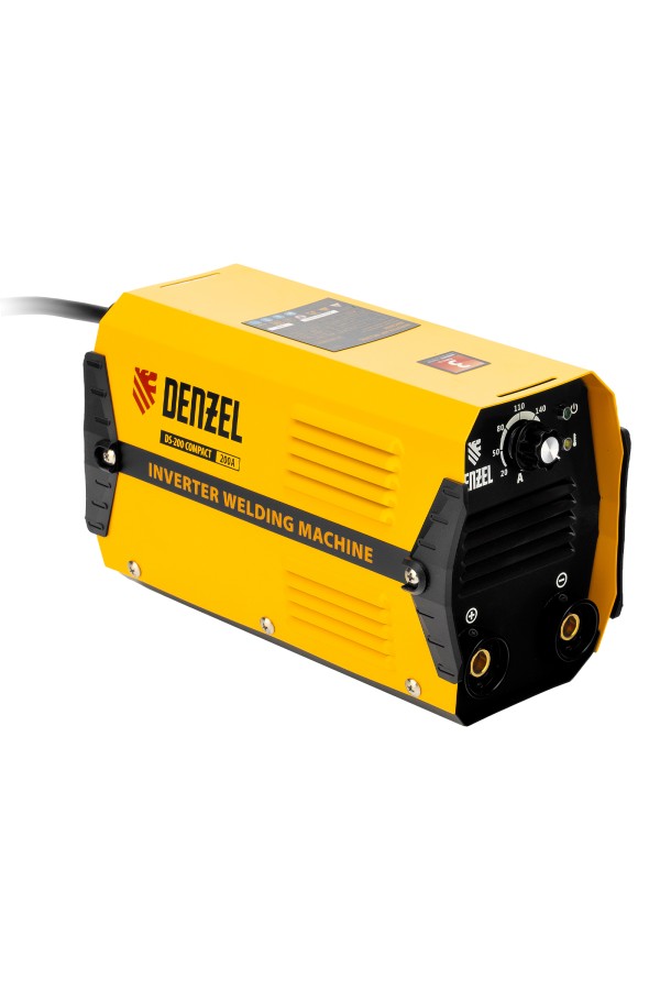 Аппарат инверторный дуговой сварки DS-200 Compact, 200 А, ПВ 70%, диаметр электрода 1.6-5 мм Denzel