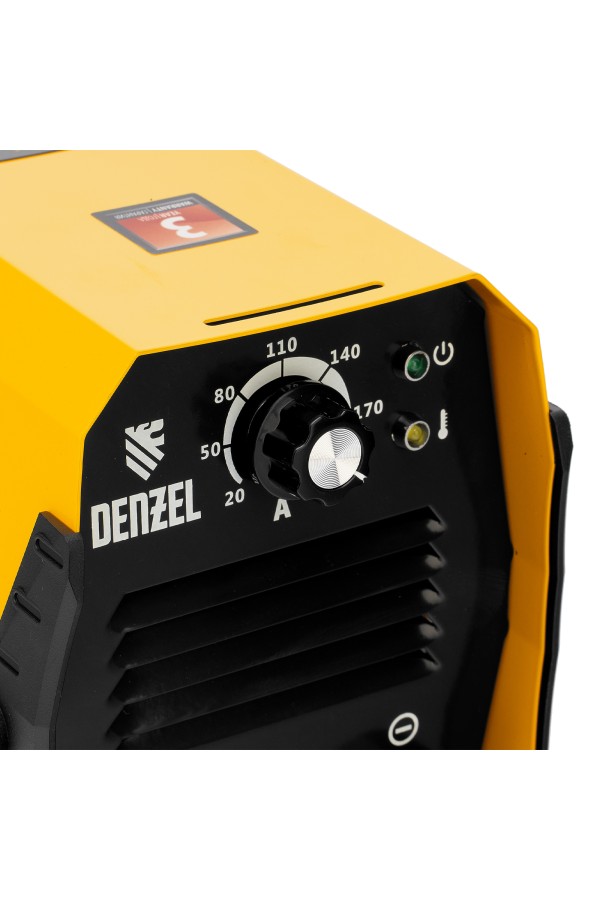 Аппарат инверторный дуговой сварки DS-200 Compact, 200 А, ПВ 70%, диаметр электрода 1.6-5 мм Denzel