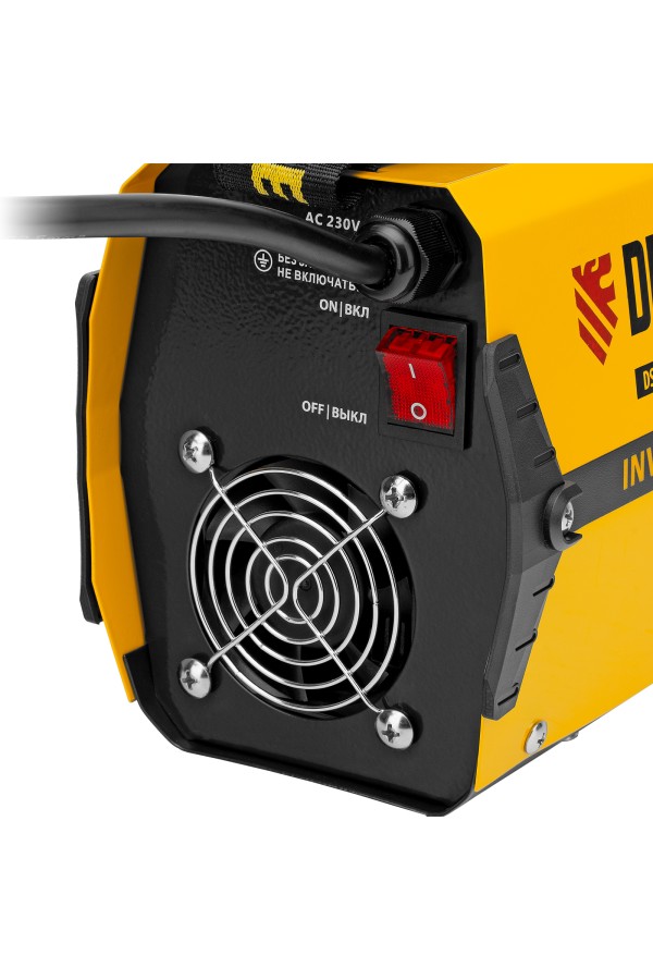 Аппарат инверторный дуговой сварки DS-230 Compact, 230 А, ПВ 70%, диаметр электрода 1.6-5 мм Denzel