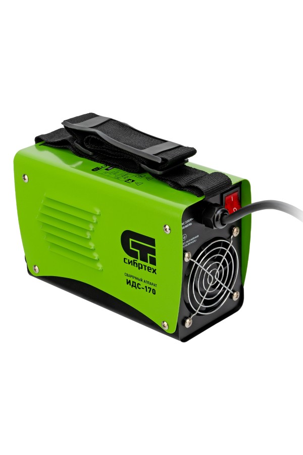 Аппарат инверторный дуговой сварки ИДС-170, 170 А, ПВ 80%, диаметр электрода 1.6-3.2 мм Сибртех