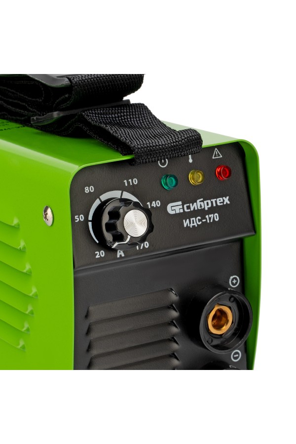 Аппарат инверторный дуговой сварки ИДС-170, 170 А, ПВ 80%, диаметр электрода 1.6-3.2 мм Сибртех