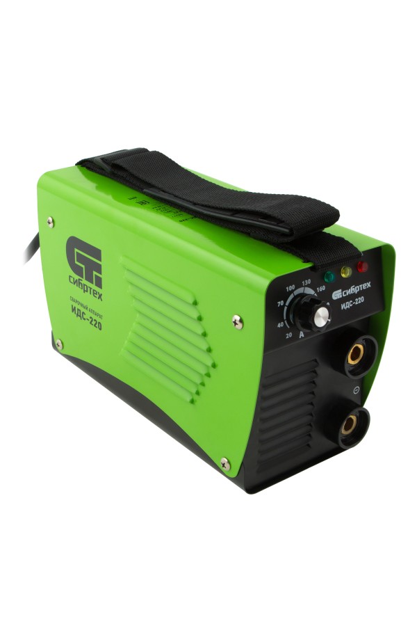 Аппарат инверторный дуговой сварки ИДС-220, 220 А, ПВ 80%, диаметр электрода 1.6-5 мм Сибртех