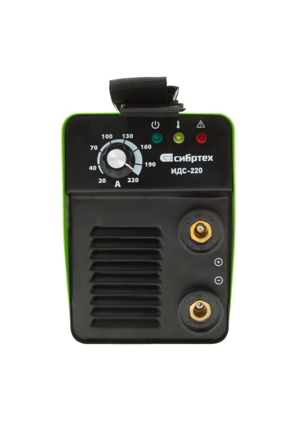 Аппарат инверторный дуговой сварки ИДС-220, 220 А, ПВ 80%, диаметр электрода 1.6-5 мм Сибртех