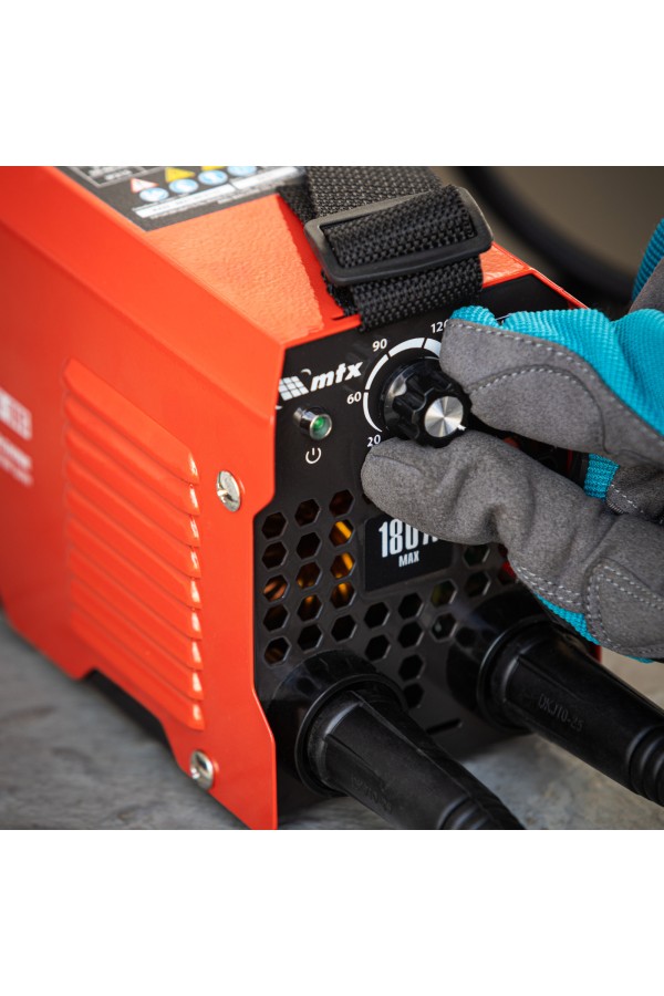 Инверторный аппарат дуговой сварки MMA-180S, 180 А, ПВ60%, диаметр электрода 1,6-4 мм MTX