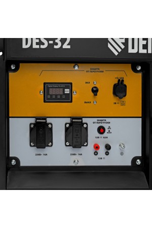 Генератор дизельный DES-32, 3,2 кВт, 230 В, 11 л, ручной стартер Denzel