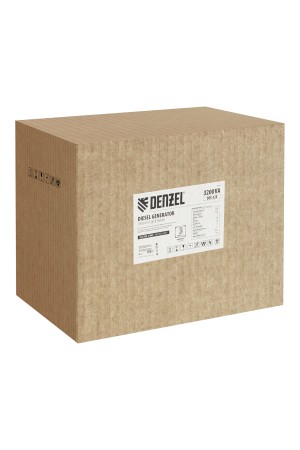 Генератор дизельный DES-32E, 3,2 кВт, 230 В, 11 л, электростартер Denzel
