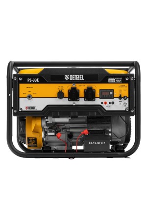 Генератор бензиновый PS-33E, 3.3 кВт, 230В, 15 л, электростартер Denzel