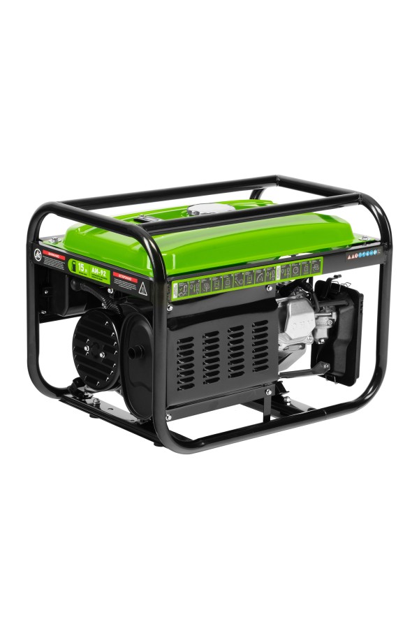 Генератор бензиновый БС-3500Э, 3.2 кВт, 230В, 4-х тактный, 15 л, электростартер Сибртех