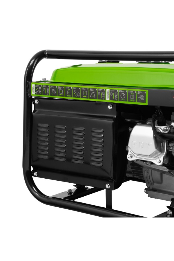 Генератор бензиновый БС-3500Э, 3.2 кВт, 230В, 4-х тактный, 15 л, электростартер Сибртех