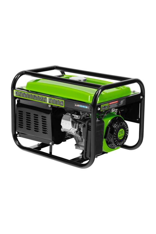 Генератор бензиновый БС-3500Э, 3.2 кВт, 230В, 4-х тактный, 15 л, электростартер Сибртех