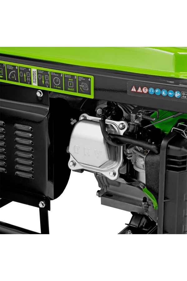 Генератор бензиновый БС-3500, 3.2 кВт, 230В, четырехтактный, 15 л, ручной стартер Сибртех