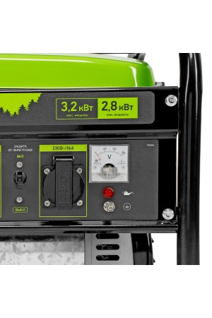 Генератор бензиновый БС-3500, 3.2 кВт, 230В, четырехтактный, 15 л, ручной стартер Сибртех