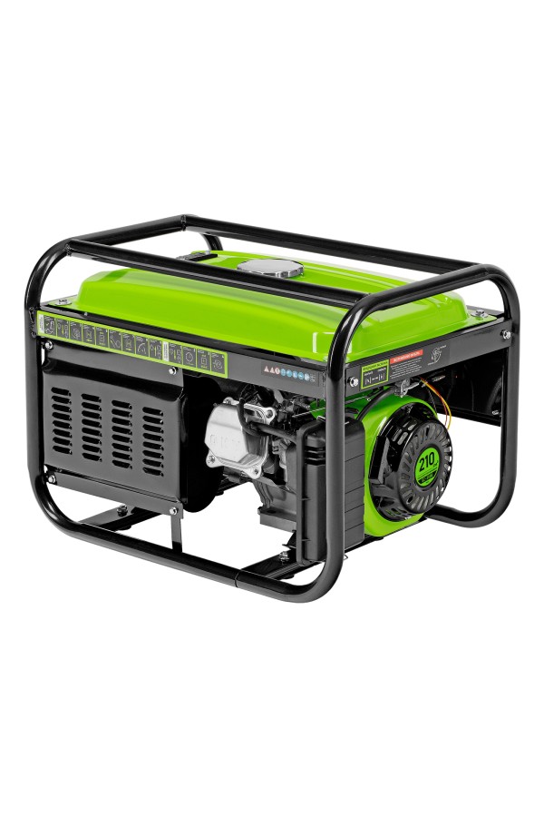 Генератор бензиновый БС-3500, 3.2 кВт, 230В, четырехтактный, 15 л, ручной стартер Сибртех