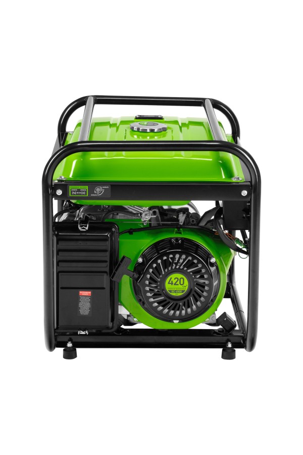 Генератор бензиновый БС-6500, 5.5 кВт, 230В, четырехтактный, 25 л, ручной стартер Сибртех