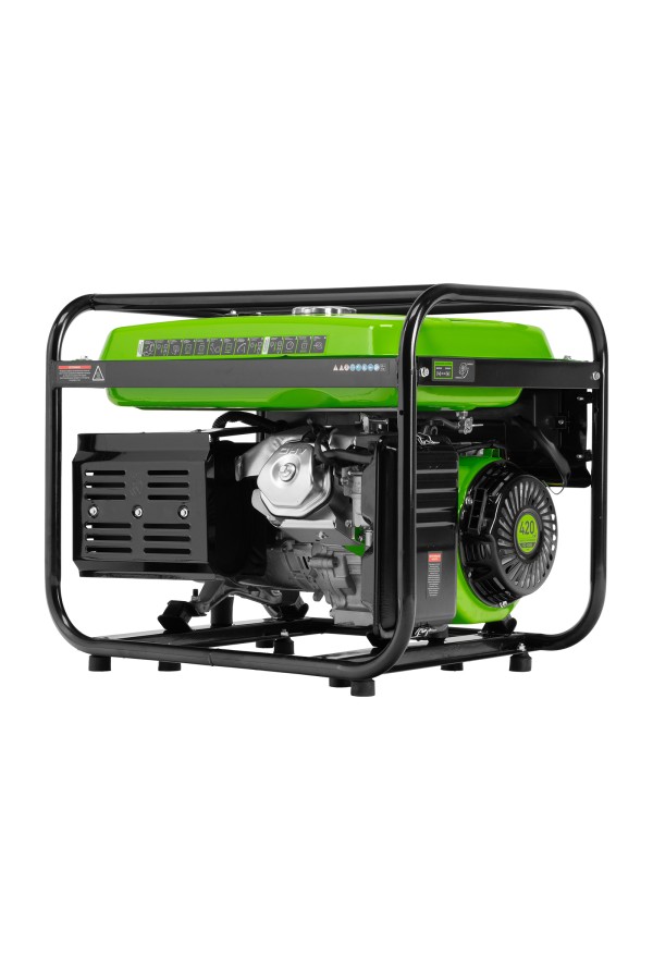 Генератор бензиновый БС-6500, 5.5 кВт, 230В, четырехтактный, 25 л, ручной стартер Сибртех