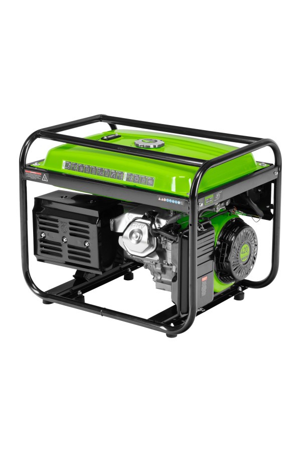 Генератор бензиновый БС-6500, 5.5 кВт, 230В, четырехтактный, 25 л, ручной стартер Сибртех