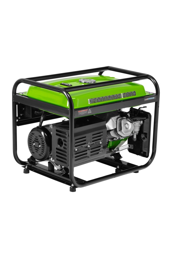 Генератор бензиновый БС-6500, 5.5 кВт, 230В, четырехтактный, 25 л, ручной стартер Сибртех